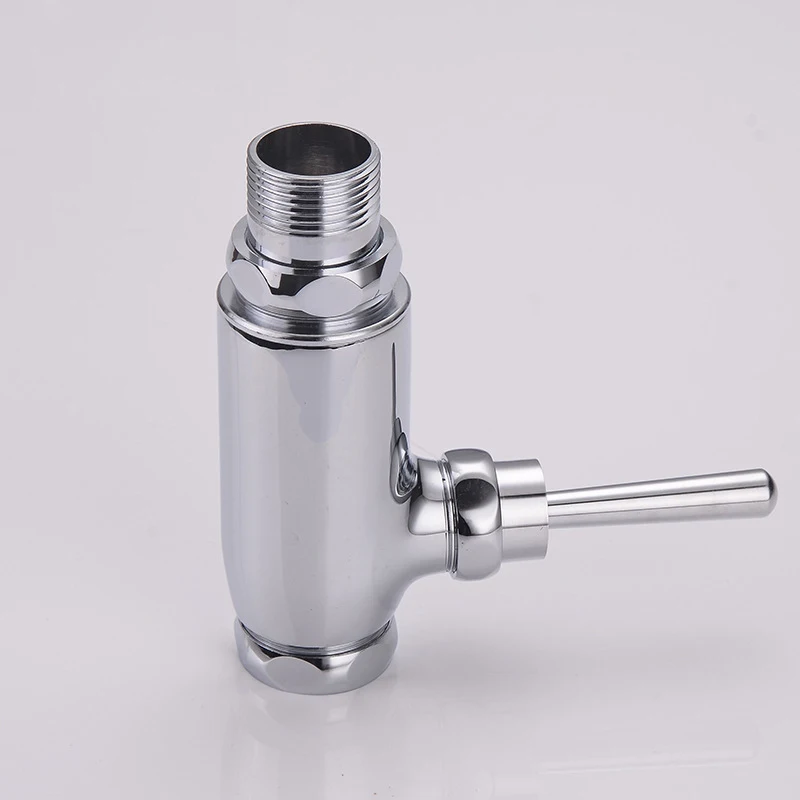 

Free shipping hot sale hand control flushing valve with solid brass stool flush valve by wall mounted chrome flusher valve
