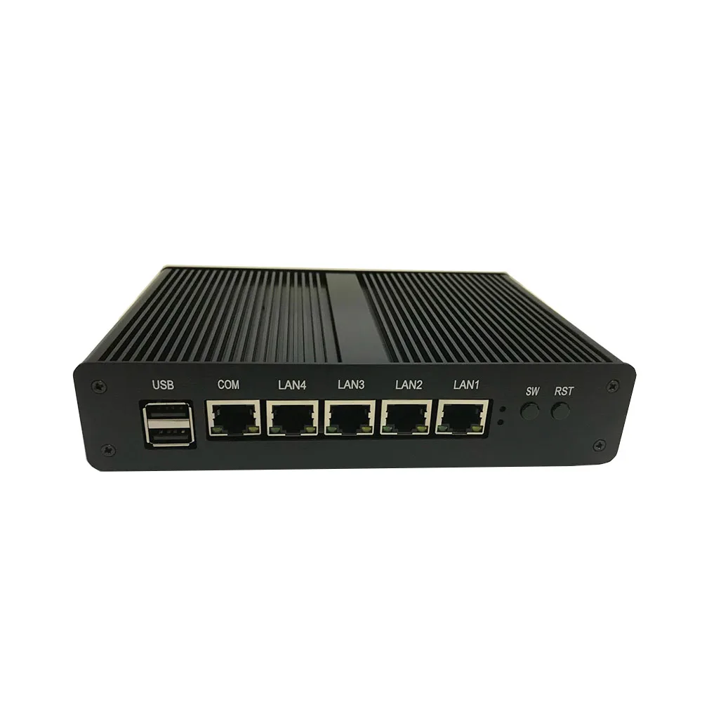 [Процессор intel pentium J1900)] безвентиляторный мини-ПК на базе Windows 7 4 * rj45 1000 м Lan pfense