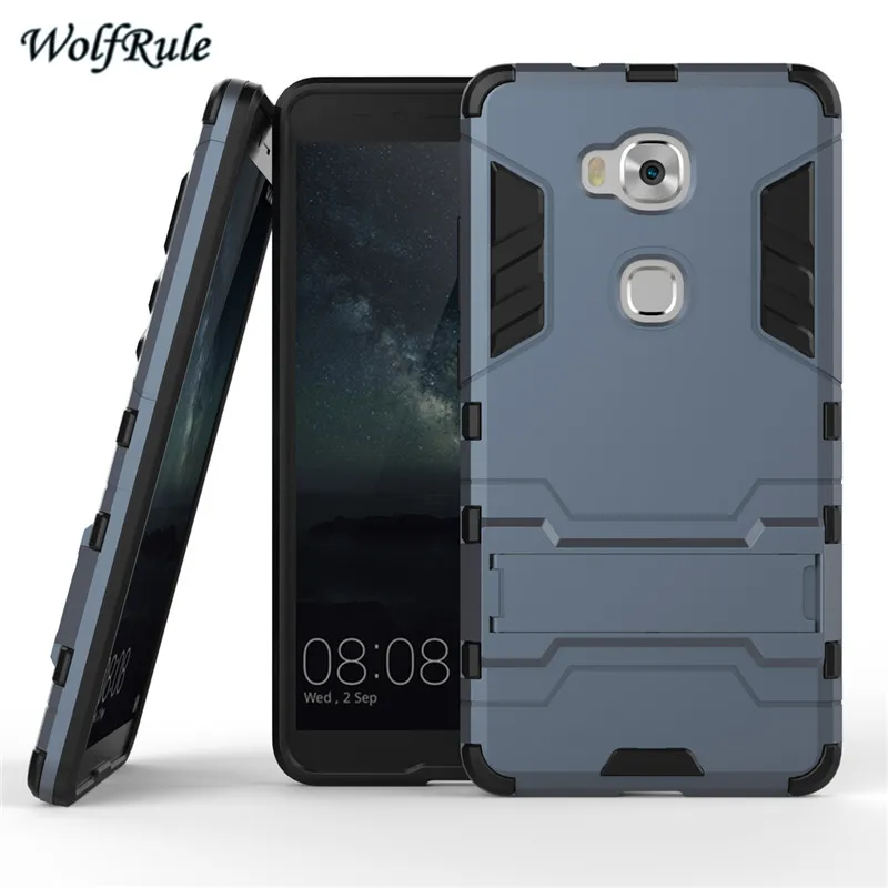 WolfRule для крышки huawei Honor 5X чехол TPU &amp PC держатель противоударный бампер телефона GR5