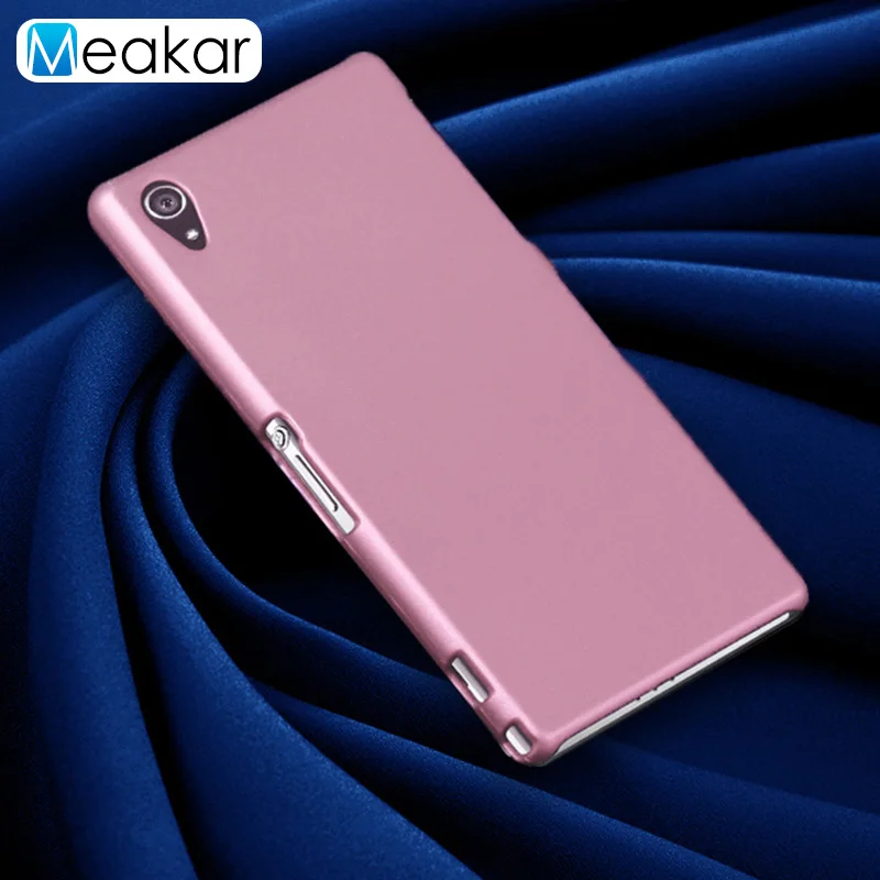 Матовая Пластик Coque 5.0For sony Xperia Z1 чехол для sony Xperia Z1 Z 1 C6903 L39H C6902 телефона чехол-лента на заднюю панель - Цвет: pink