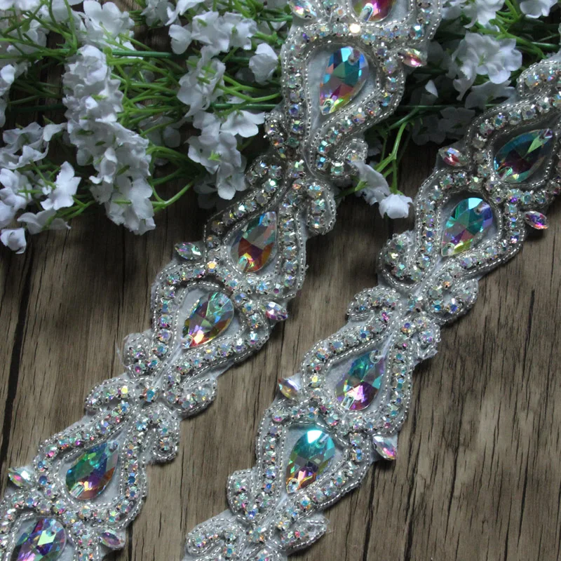 Хит продаж 5 ярдов/Лот Кристалл AB Стразы цепочка свадебный пояс стразы отделка