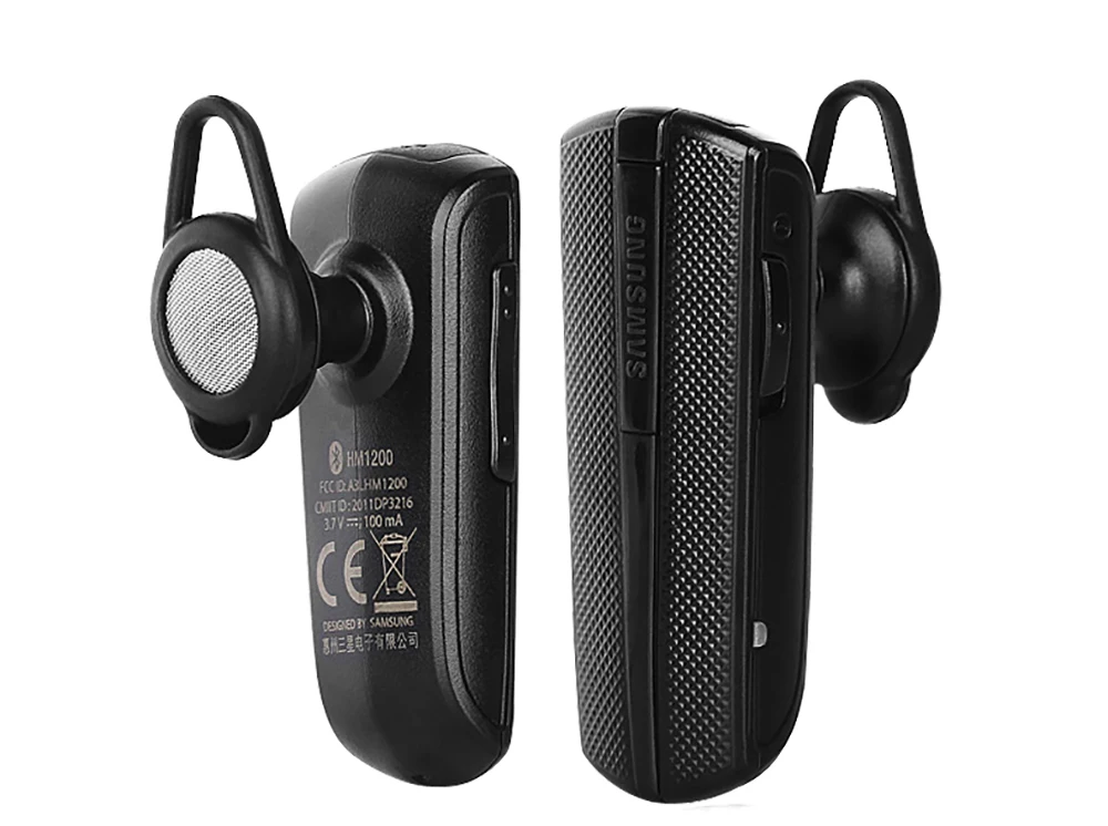 SAMSUNG HM1200 Bluetooth Negócio Fone De Ouvido Bluetooth Sem Fio No Ouvido Fones De Ouvido com Microfone Preto 3.0 Genuíno