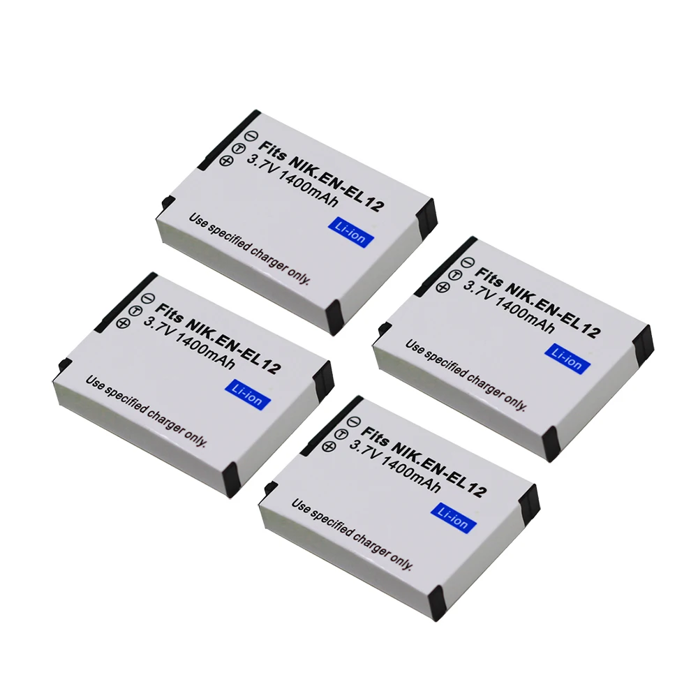 4X батарея ENEL12 EN-EL12 для Nikon Coolpix A900 AW130 AW120 S9900 S9500 W300 S9700 S9600 S6000 S8200 AW110 S9100 S9400 |
