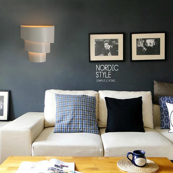 Современная светодиодная Скандинавская настенная лампа персонализированная
