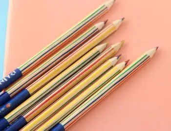 10 шт. милый кавайный деревянный цветной карандаш деревянный карандаш всех цветов радуги для детей школы граффити Рисование Живопись канцелярские принадлежности