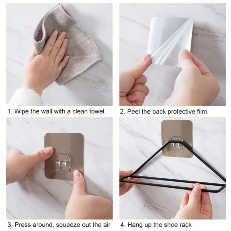 Настенное крепление на клейкой основе|Подставки для хранения и стеллажи| |