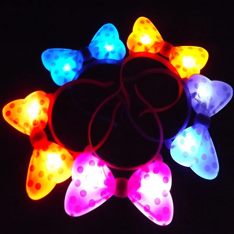 50 шт. бант голова носить игрушки Пластиковые светодиодные светящиеся реквизит