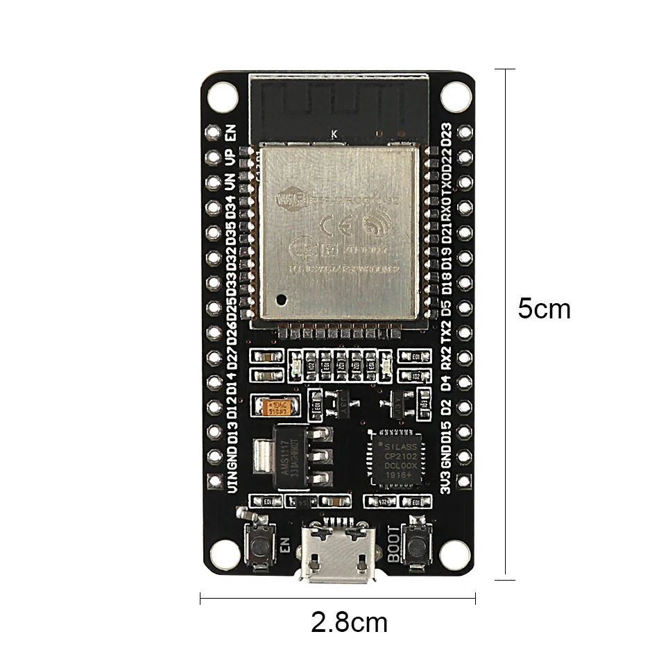 ESP32 ESP-WROOM-32 ESP32 ESP-32S Development Board WiFi Bluetooth Ultra-Low Power Consumption Dual Cores ESP32 Board