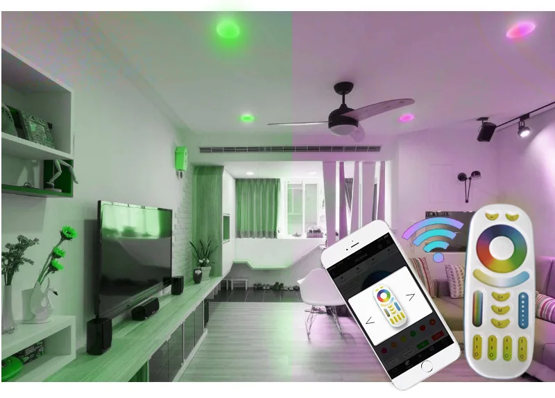 Умная лампа с регулируемой яркостью RGB + CCT изменение цвета|led downlight|led downlight lampdownlight