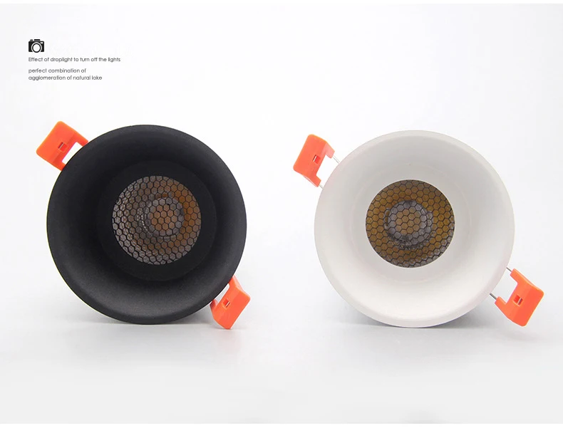 Труба фоновые прожекторы CREE COB 7W10W12W Сотовая сеть Антибликовая светодиодная гостиная спальня обустройство дома