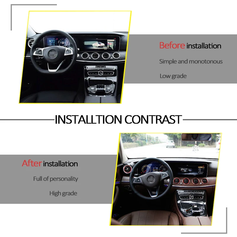 CNPARTS для Mercedes Benz W212 E Class 2016 2017 2018 AMG автомобильные наклейки кондиционер выпускная