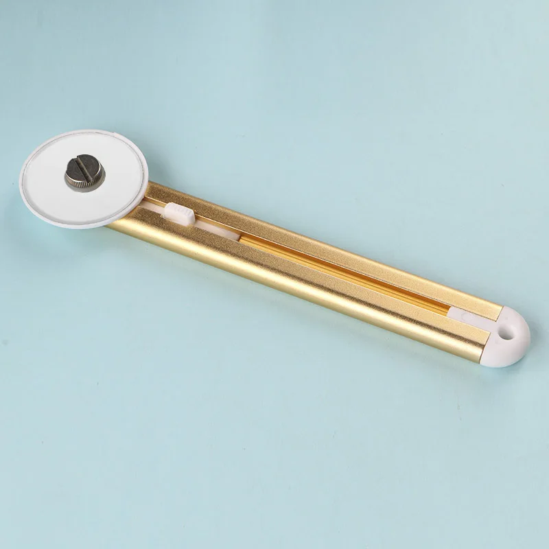 gold ceramic blade DUOFEN алюминий 45 мм роторный резак квилтеры Швейные квилтинг ткань резка ремесло инструмент герметичность регулируемый - Цвет: gold ceramic blade