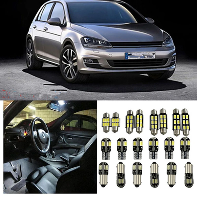 Tcart 10 x ОШИБОК белый интерьер светодиодный светильник посылка комплект для VW MK7 GOLF