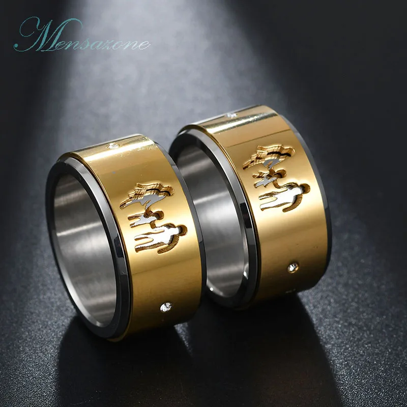 Мужское и женское кольцо с фианитом золотистого/серебристого цвета|ring jewelry|love