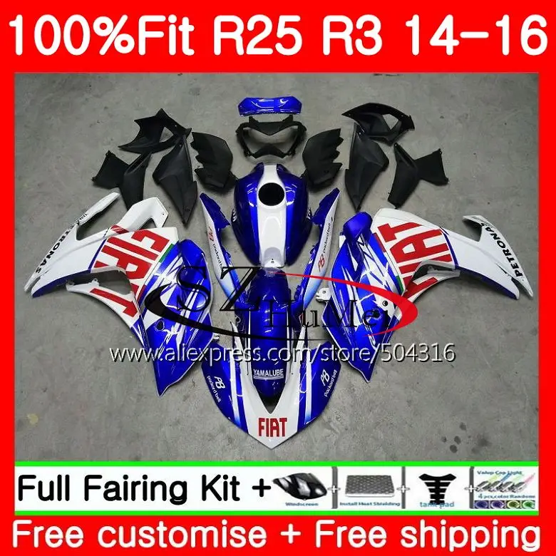 

Инъекции для YAMAHA YZF Топ Синий Белый R3 YZF-R3 YZF-R25 R25 14 15 16 76SH4 R 3 YZFR3 YZFR25 R25 R3 2014 2015 2016 обтекатели комплект