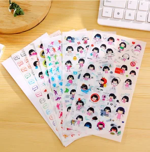 6 шт., наклейки из ПВХ для девочек