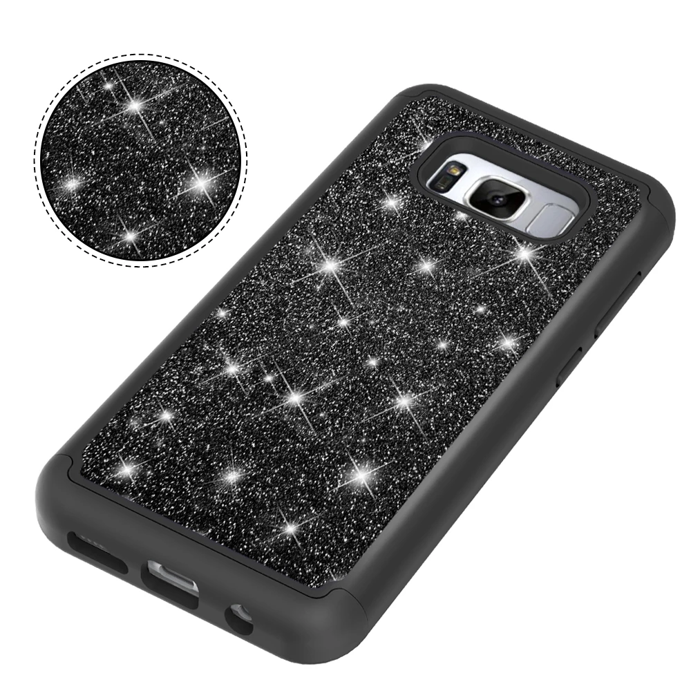 Shiny Bling Case for Samsung Galaxy S8 Plus S8+ SM-G955FD SM-G955F Phone Cover 8+ SM G955 G955FD G955F Bumper Funda | Мобильные