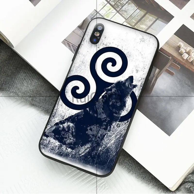 A6 Ruicaica волчонок черный мягкий чехол телефона для iPhone 5 5Sx 6 7 plus 8 X XS MAX XR - Цвет: A6