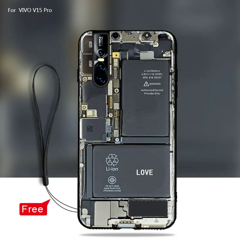 Чехол для vivo v15 Pro мягкий силиконовый чехол из ТПУ Популярные Ретро кассеты камеры