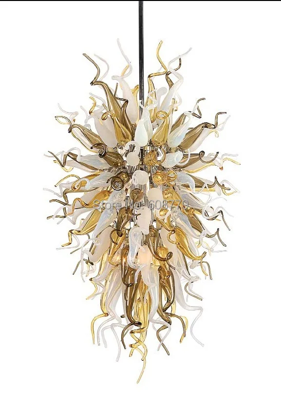 

Free Shipping Hanging LED Blown Glass Chandelier Ceiling