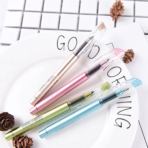 Кавайный конфетный цвет 1 шт. пластиковая каллиграфическая чернильная ручка для