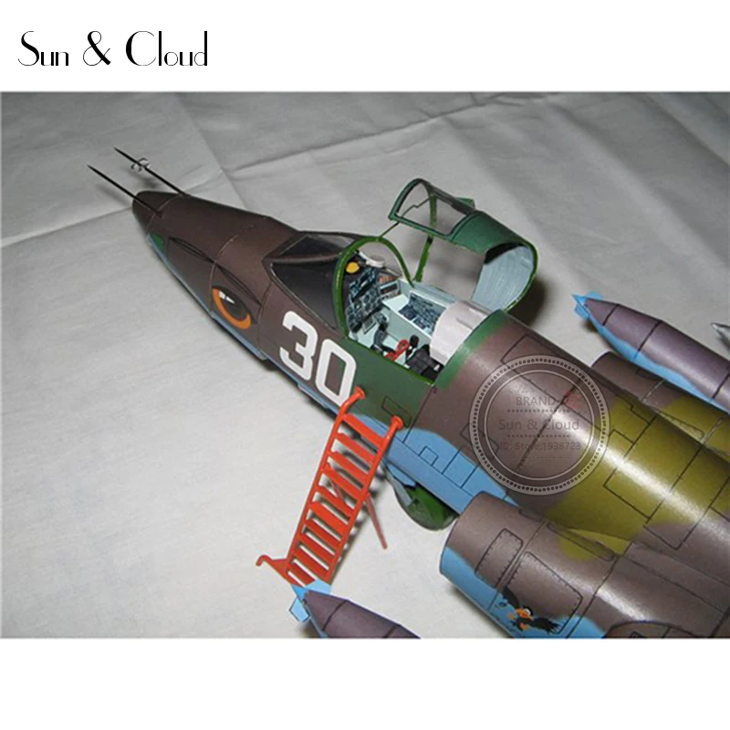 1:33 DIY 3D Belarus Sukhoi самолет боец бумажная модель сборка ручная работа игра