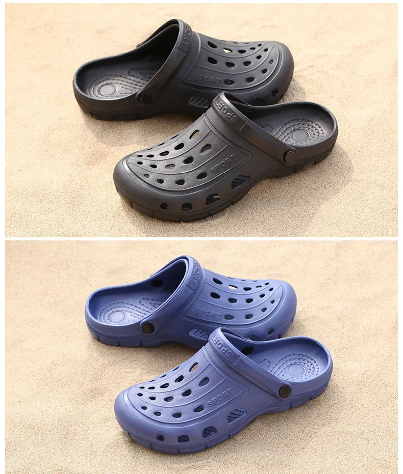 Sandalias Hombre; ограниченная серия; мужские кожаные сандалии; коллекция года; Мужские сабо из ЭВА; шлепанцы; летние легкие дышащие сандалии высокого качества