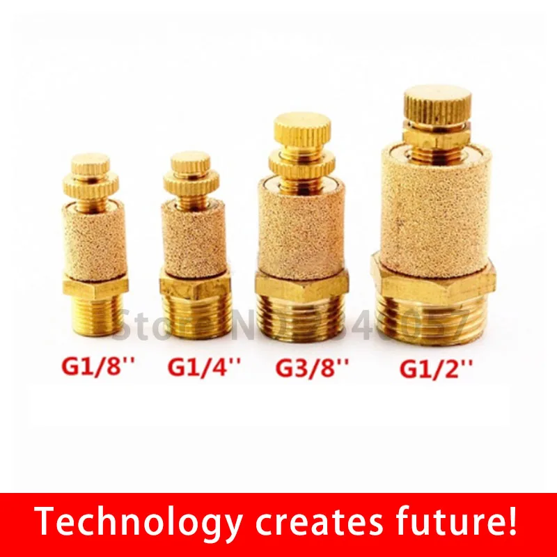 Пневматический Глушитель фильтр глушителя регулятор скорости потока Спеченная