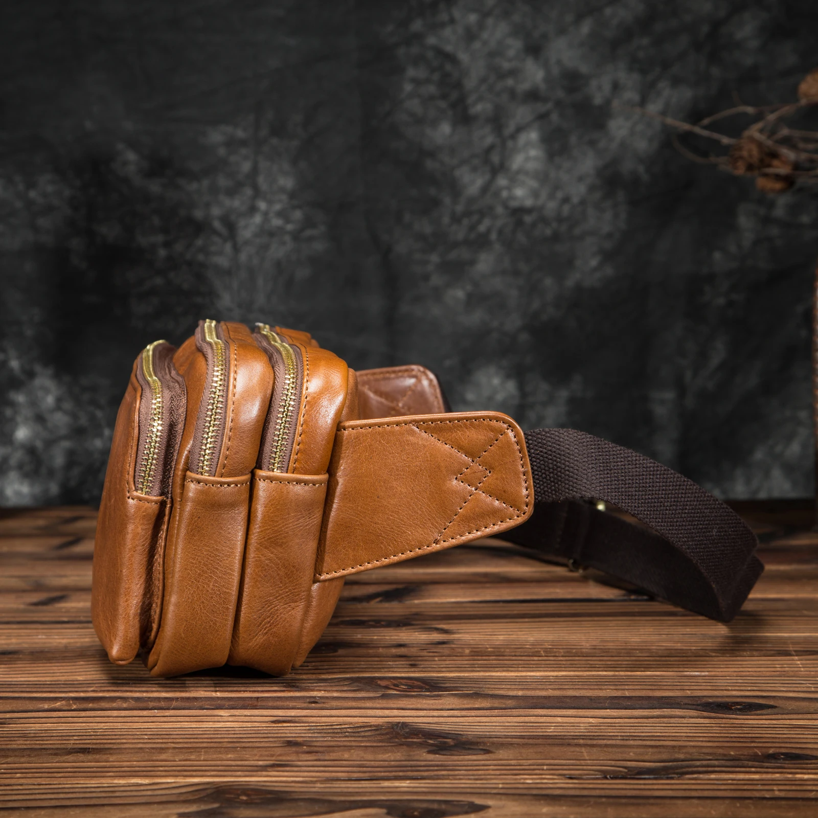 Новинка натуральная кожа мужская повседневная модная поясная сумка для