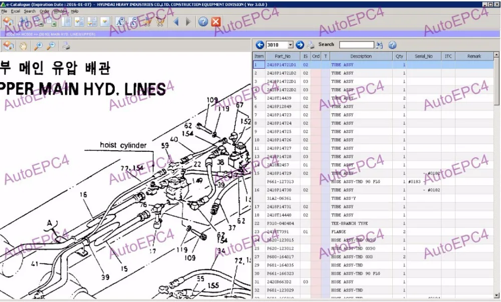 Каталог электронных запчастей Robex 2015 краны экскаваторы для Hyundai|parts catalog|electronic parts