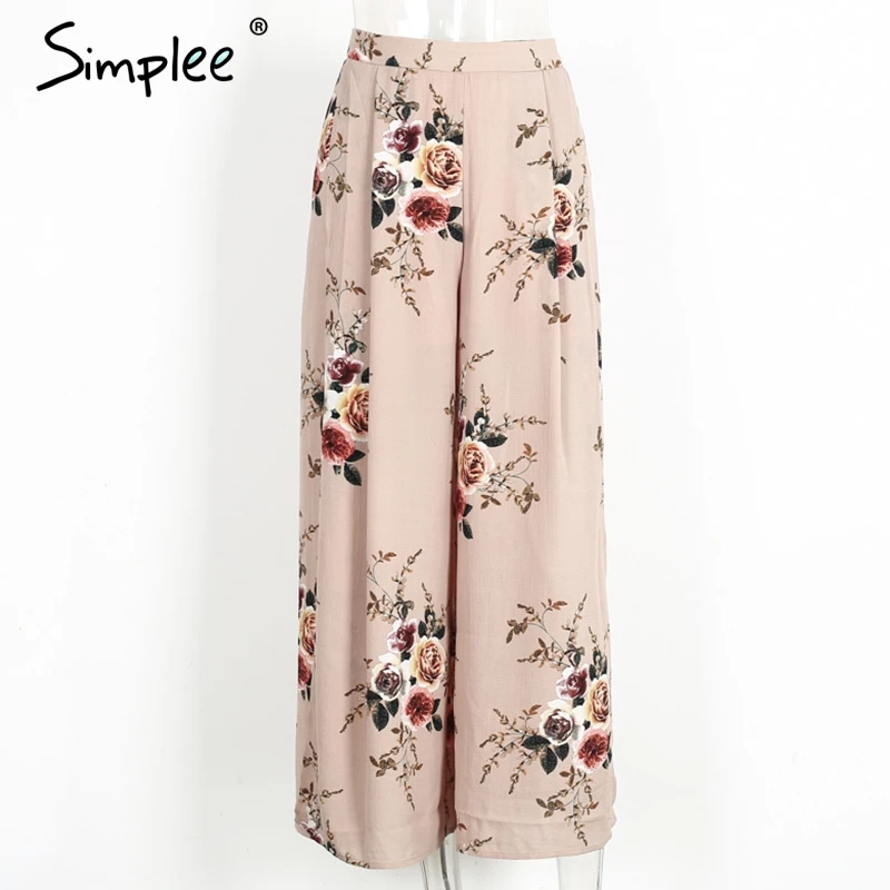 Женские штаны Simlee с широкими штанинами летние привлекательные повседневные