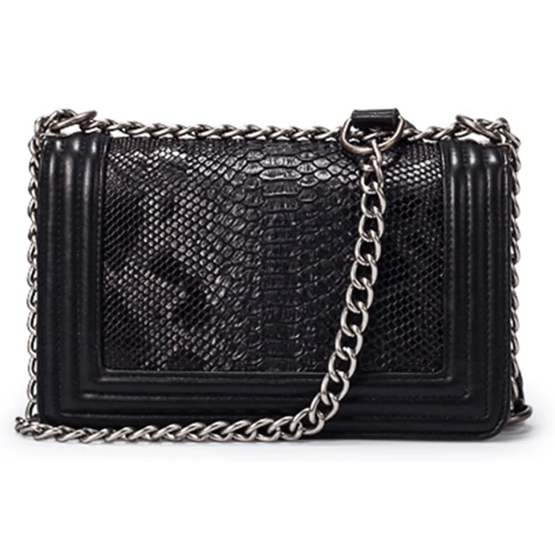 Сумка-мессенджер из искусственной кожи под крокодила | Багаж и сумки