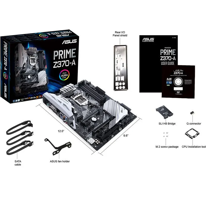 Материнская плата ASUS PRIME Z370-A LGA1151 DDR4 DP HDMI DVI M.2 USB 3 1 Z370 ATX OC | Компьютеры и офис