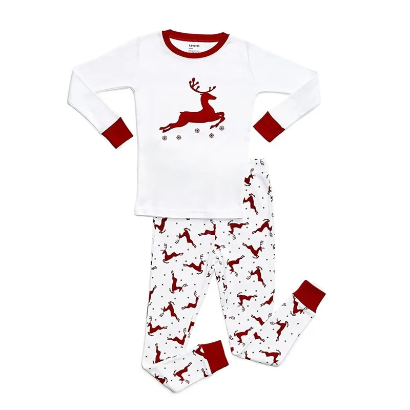 Pudcoco/Рождественская Одинаковая одежда для сна всей семьи пижамный комплект папы