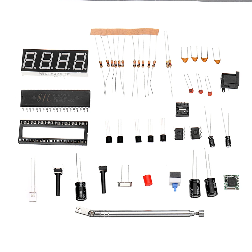 DC 4,5 V-5,5 V DIY Мини цифровой FM радио 87 MHZ-108 MHZ 2W 8ohm динамик Комплект Электроники модуль