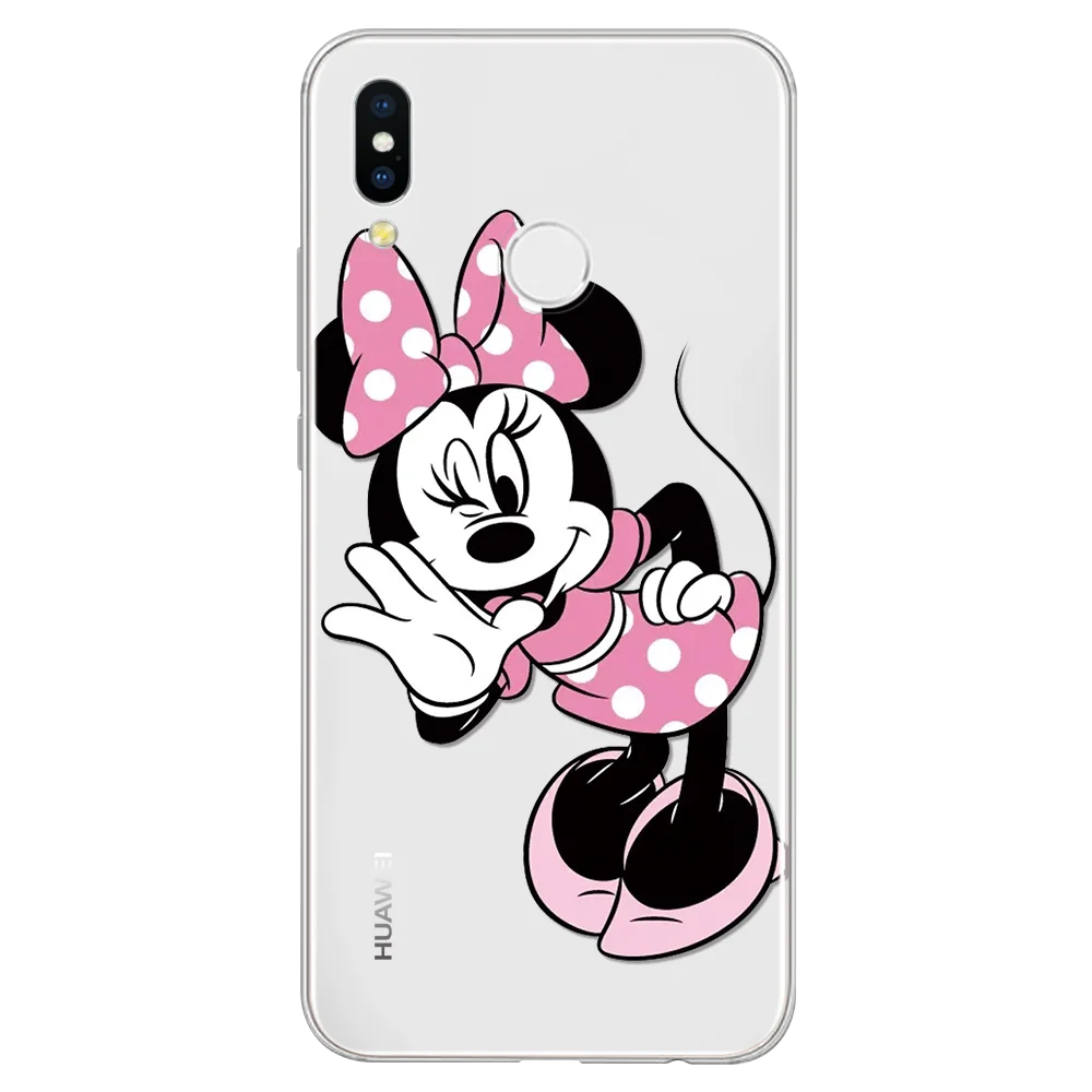 Мультяшная мышь для huawei P8 P9 P10 P20 P30 Pro mate 20 Lite P Smart Y6 Pro Y9 Nova 3i Nexus 6p TPU чехол для Honor 10i 7A 8X