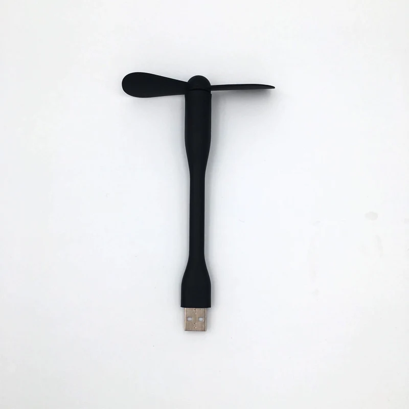 Black Портативный usb-вентилятор для портативного зарядного устройства, ноутбука, компьютера, энергосберегающий мини-вентилятор для путешествий для iPhone 5, 5S, SE, 6, 6 S, 7 Plus, 8 X, XR, XS - Цвет: Black