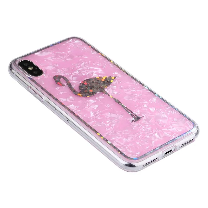 Advanced PC+TPU Conch IMD Cartoon Phone Case for iPhone X 6S 6 7 8 Plus Pineapple Cactus Flamingo Shell | Мобильные телефоны и