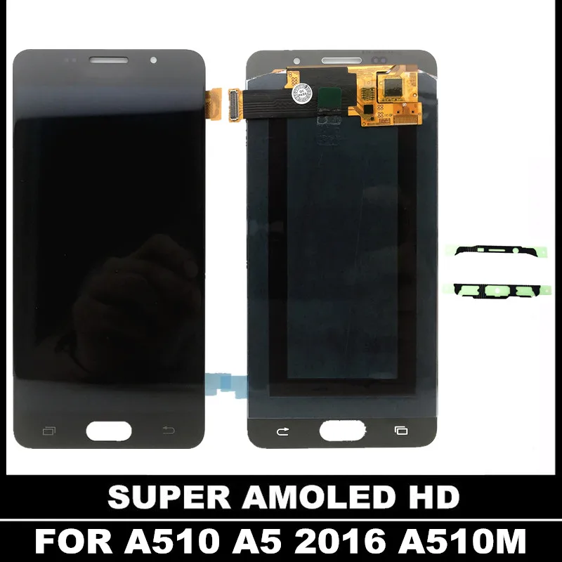 Замена AMOLED LCD для Samsung Galaxy A5 2016 A510 A510F A510M A510FD протестированный ЖК дисплей сенсорный