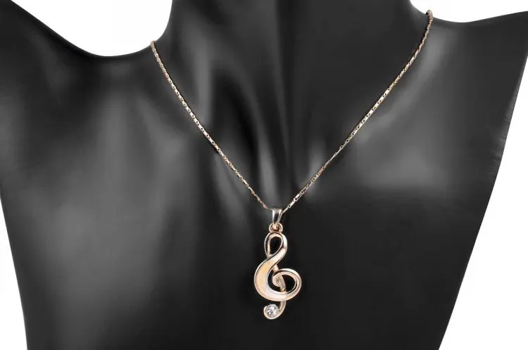 Новый Год Музыка Подарок Красота Cubic Циркон и Цена Завода Бисера Кулон Розовое