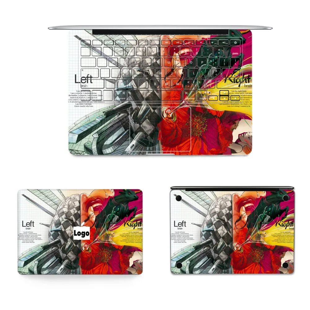 Gooyiyo-для 4 шт./компл. ноутбук Стикеры для Macbook Air retina Pro 11 13 15 Топ клавиатура дно
