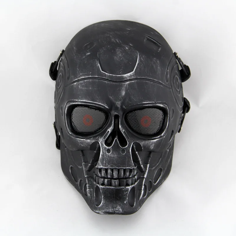 Металлическая маска для велоспорта Terminator металлическая защитная велоспорта|metal