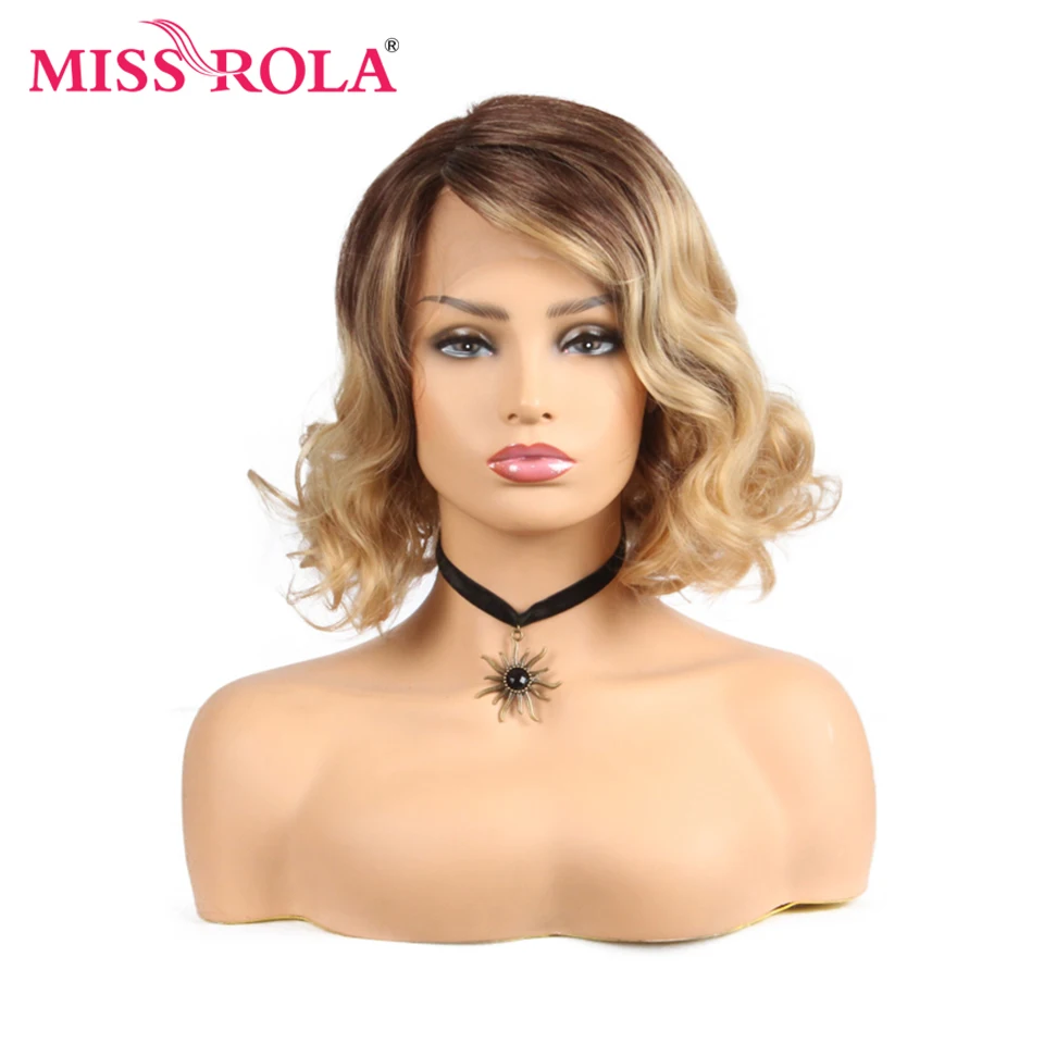 Парик из синтетических волос Miss Rola короткий волнистый парик для чернокожих