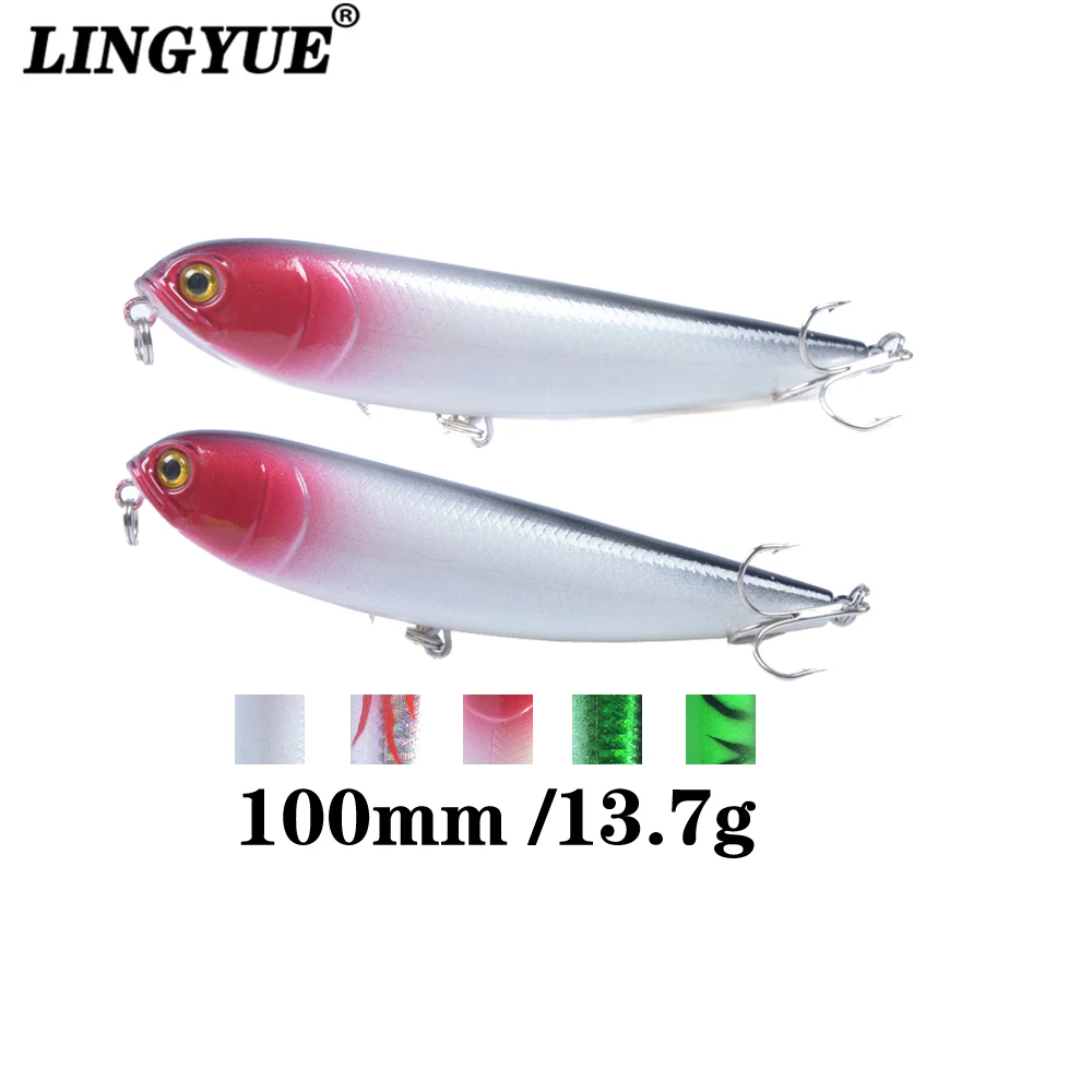 Жесткая рыболовная приманка карандаш LINGYUE 1 шт. 100 мм/13 7 г воблеры topwater 5 цветов в