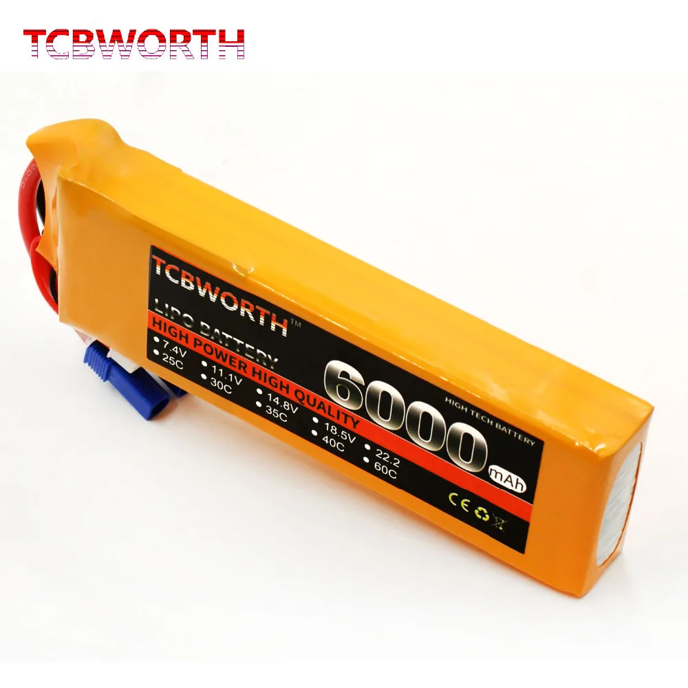 TCBWORTH батареи 7 4 V 6000 мА/ч 35C 2S RC игрушки литий полимерный аккумулятор для РУ самолет