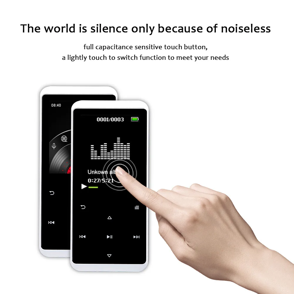 Большой 1 77 дюймовый ЖК-экран Встроенный микрофон HiFi 8 Гб MP3 MP4 Bluetooth 4 плеер