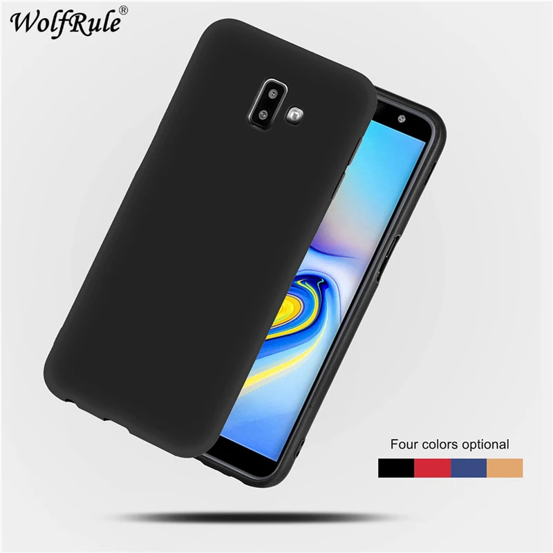 Чехол для Samsung Galaxy J6 Plus мягкий на ощупь чехол из жидкого силикона и микрофибры
