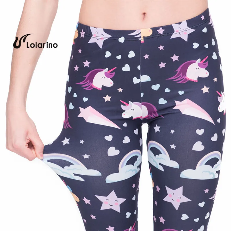 Единороги темно м Новое поступление богемный леггинсы Для женщин разработка