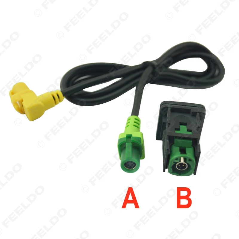 USB кабель FEELDO для VW Golf MK5 MK6 VI 5 6 Jetta CC Tiguan Passat B6|Кабели адаптеры и разъемы| |