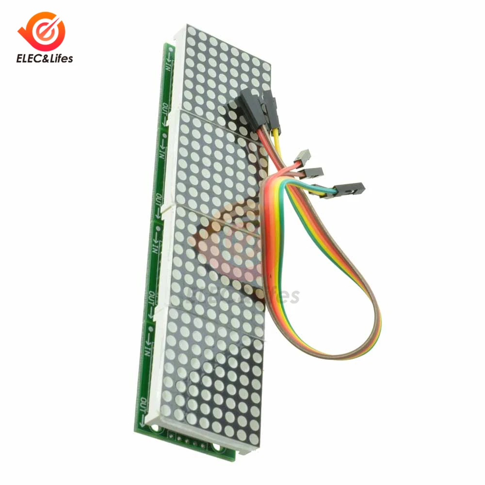 MAX7219 точечно матричный модуль для Arduino AVR микроконтроллер 4 предмета в одном